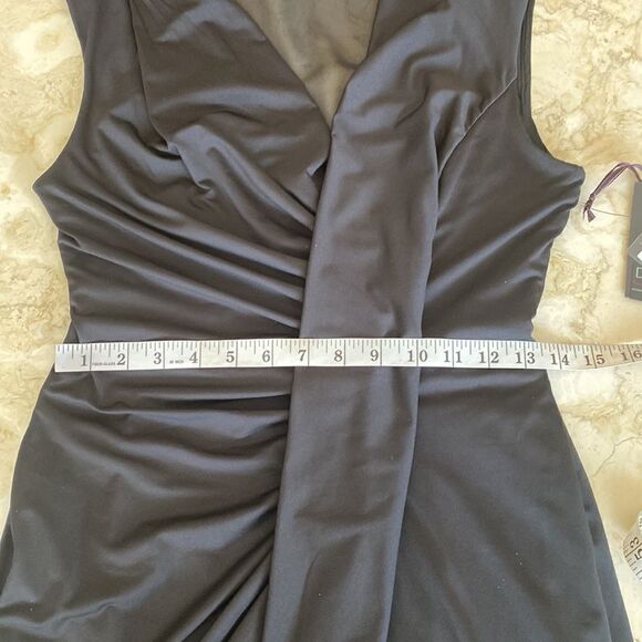 NWT Dex LBD Black Pleated Rushed Dress - Picture 15 of 16